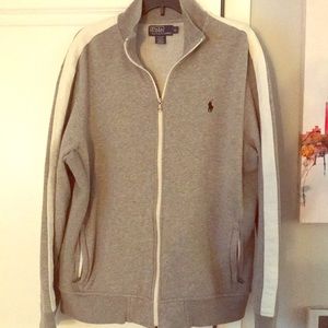 Polo Ralph Lauren zip up sweater jacket grey